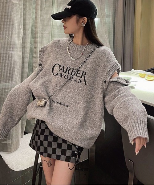 今季☆未使用☆オープンショルダーニット オープンショルダーフォックスニット | ニット | NOELA OFFICIAL WEB STORE