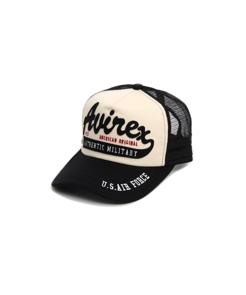 AVIREX（アヴィレックス）の「【AVIREX/アヴィレックス】フェルト叩きつけメッシュキャップ（キャップ・レディース・ホワイト/ブラック/グリーン系その他・FREE）」の6枚目の写真