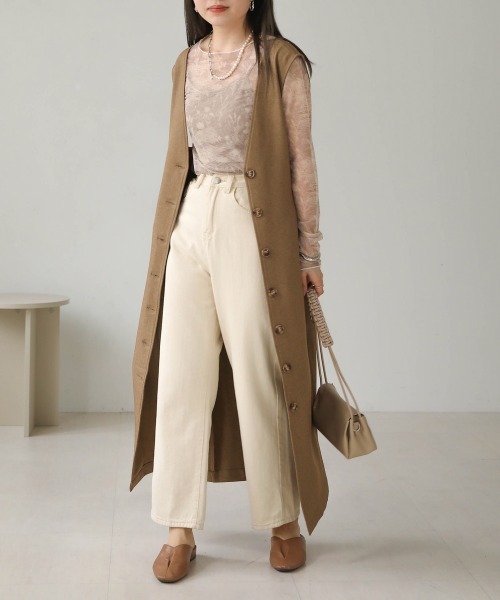 Bab（バブ）の「2WAYサイドベルトワンピース（ワンピース・レディース・ブラック/アイボリー/ベージュ・M）」の14枚目の写真