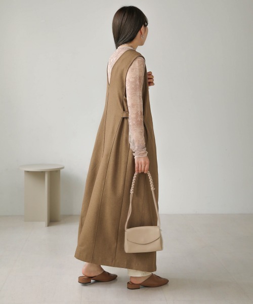 Bab（バブ）の「2WAYサイドベルトワンピース（ワンピース・レディース・ブラック/アイボリー/ベージュ・M）」の15枚目の写真