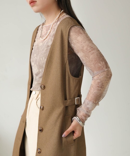 Bab（バブ）の「2WAYサイドベルトワンピース（ワンピース・レディース・ブラック/アイボリー/ベージュ・M）」の16枚目の写真