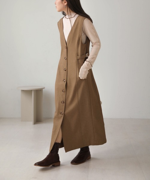 Bab（バブ）の「2WAYサイドベルトワンピース（ワンピース・レディース・ブラック/アイボリー/ベージュ・M）」の19枚目の写真