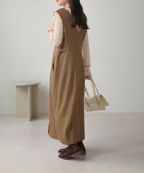 Bab（バブ）の「2WAYサイドベルトワンピース（ワンピース・レディース・ブラック/アイボリー/ベージュ・M）」の20枚目の写真