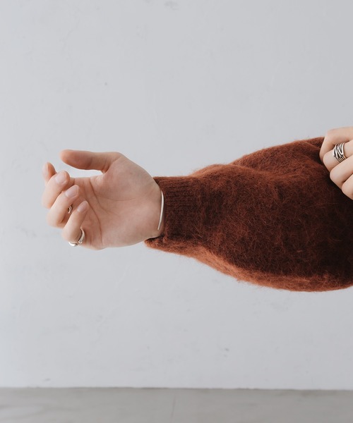 epnok（エプノック）の「モヘアライクニットシャツカーディガン（カーディガン/ボレロ・メンズ・テラコッタ/ブルー/ベージュ・SMALL/LARGE/MEDIUM）」の12枚目の写真