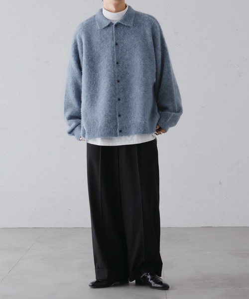 モヘアライクニットシャツカーディガン（カーディガン/ボレロ）｜epnok