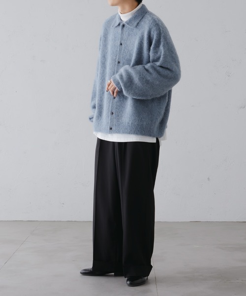 モヘアライクニットシャツカーディガン（カーディガン/ボレロ）｜epnok