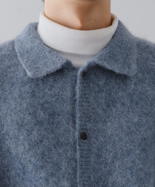 SHINYAKOZUKA モヘアシャツカーディガン SHINYAKOZUKA モヘアシャツカーディガン