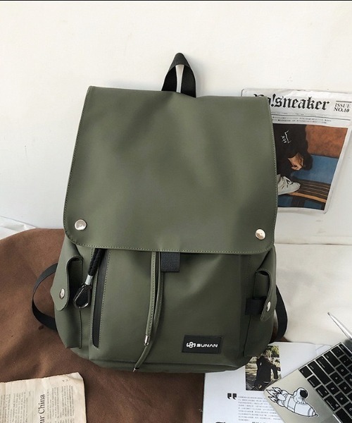 wears（ウェアーズ）の「ユニセックス フラップデザインバッグパック（バックパック/リュック・レディース・ブラック/カーキ・FREE）」の10枚目の写真