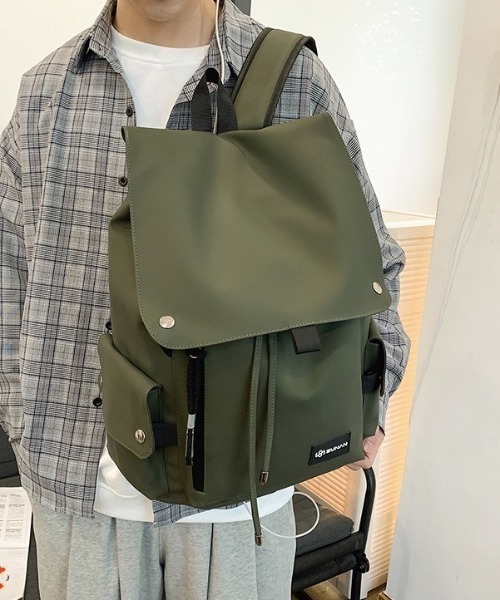 wears（ウェアーズ）の「ユニセックス フラップデザインバッグパック（バックパック/リュック・レディース・ブラック/カーキ・FREE）」の14枚目の写真