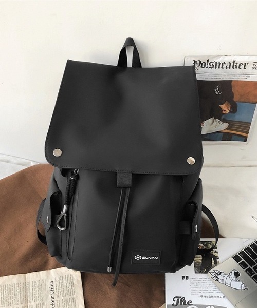wears（ウェアーズ）の「ユニセックス フラップデザインバッグパック（バックパック/リュック・レディース・ブラック/カーキ・FREE）」の12枚目の写真