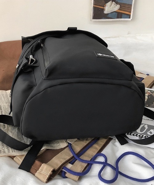 wears（ウェアーズ）の「ユニセックス フラップデザインバッグパック（バックパック/リュック・レディース・ブラック/カーキ・FREE）」の6枚目の写真