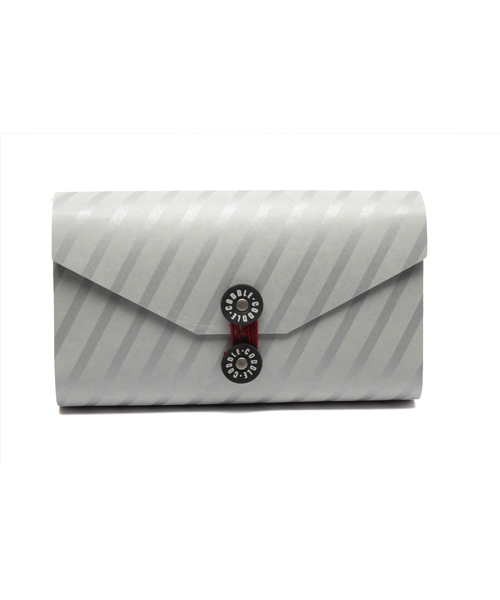 GLOBAL FORME CONCRETE（グローバルフォルムコンクリート）の「CODDLE + PAPER15 STRIPE 【コスメポーチ】（ポーチ・レディース・ブラウン/イエロー/シルバー・FREE）」の2枚目の写真