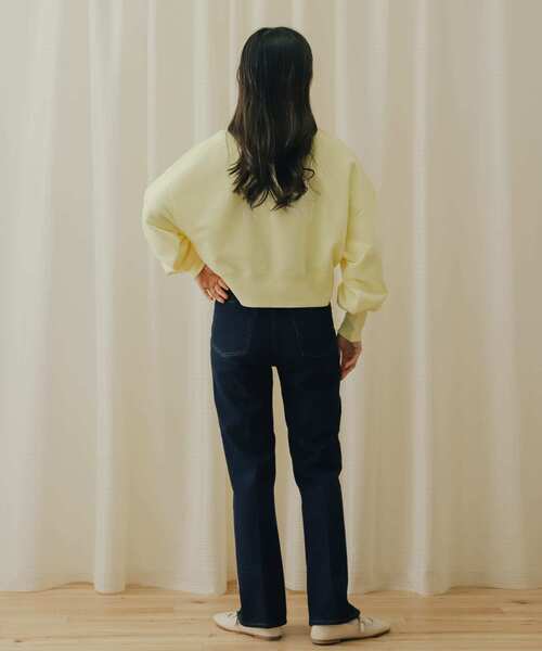 SENSE OF PLACE by URBAN RESEARCH（センスオブプレイスバイアーバンリサーチ）の「2WAYロゴスウェットカーディガン（カーディガン/ボレロ・レディース・グレー/ネイビー/イエロー・ONE）」の5枚目の写真