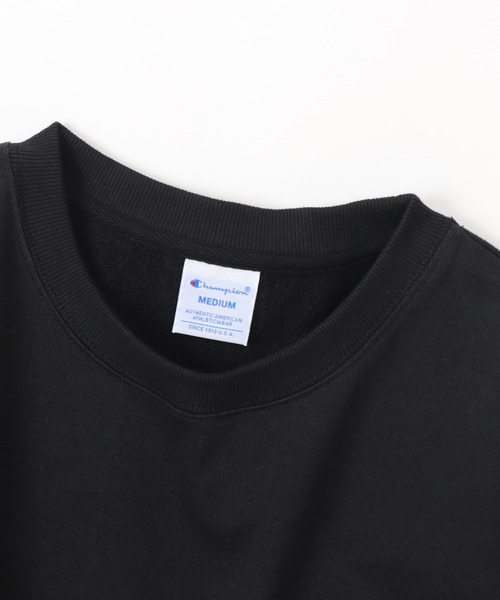 Champion(チャンピオン)の「【Champion/チャンピオン】レディース ショートスリーブスウェットシャツ(スウェット・レディース・ブラック/カーキ/ライトブルー/ホワイト/ネイビー/グレー/ライトパープル・MEDIUM/LARGE)」の13枚目の写真