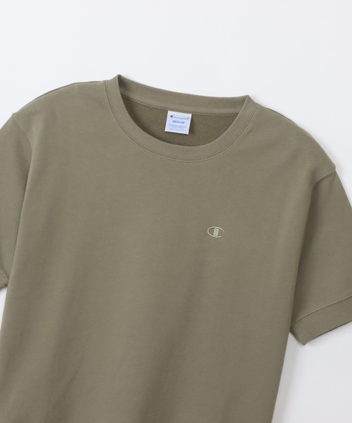 Champion(チャンピオン)の「【Champion/チャンピオン】レディース ショートスリーブスウェットシャツ(スウェット・レディース・ブラック/カーキ/ライトブルー/ホワイト/ネイビー/グレー/ライトパープル・MEDIUM/LARGE)」の18枚目の写真