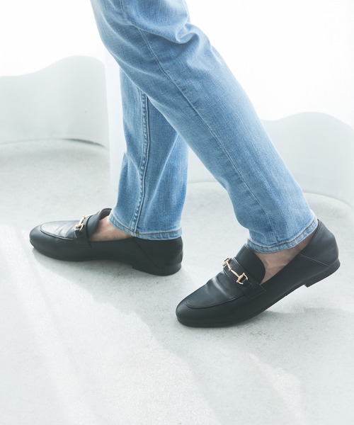 AMERICAN HOLIC（アメリカンホリック）の「ソフトビットローファー（ローファー・レディース・キャメル/ブラック・M/L/S）」の2枚目の写真