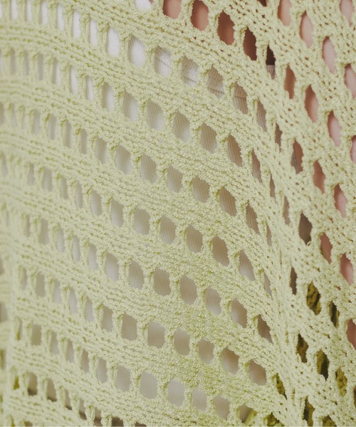 ANGIE（アンジー）の「透かし編みメッシュニットボレロ（カーディガン/ボレロ・レディース・ブルー/ブラック/アイボリー/ライトグレー/ライム・FREE）」の22枚目の写真