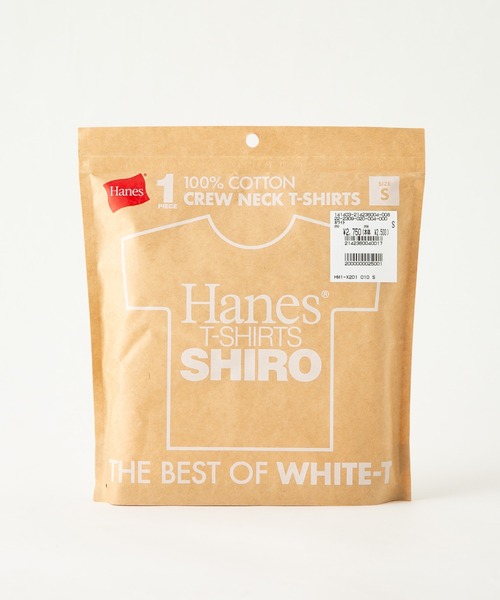 HANES(ヘインズ)の「【HANES/ヘインズ】【究極の白】 SHIRO クルーネックTシャツ ビッグシルエット 7.0oz 丸胴・タグレス ユニセックス(Tシャツ/カットソー・メンズ・ホワイト・SMALL/MEDIUM/LARGE/X-LARGE)」の10枚目の写真