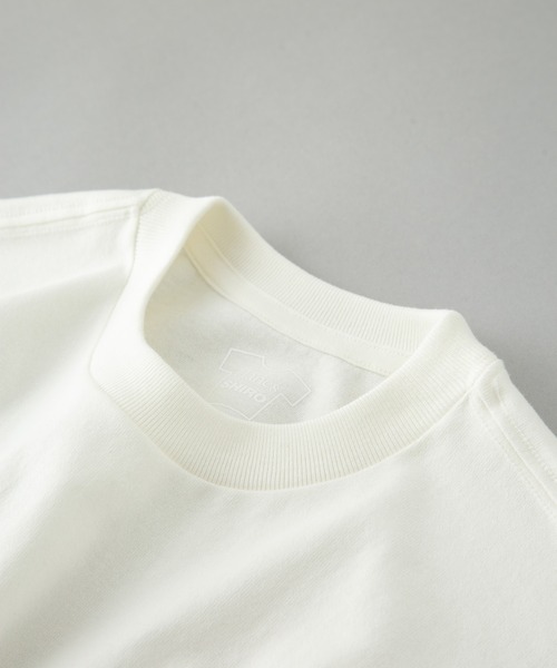 HANES(ヘインズ)の「【HANES/ヘインズ】【究極の白】 SHIRO クルーネックTシャツ ビッグシルエット 7.0oz 丸胴・タグレス ユニセックス(Tシャツ/カットソー・メンズ・ホワイト・SMALL/MEDIUM/LARGE/X-LARGE)」の3枚目の写真