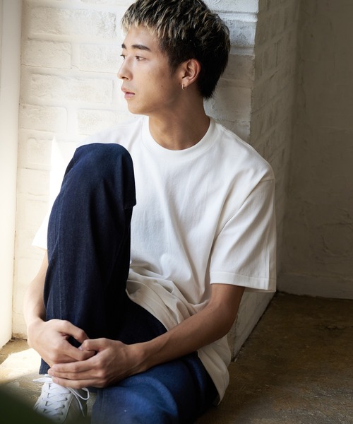 HANES/ヘインズ】BEEFY SHIRO シロ 無地 クルーネックTシャツ（T