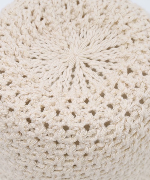 POU DOU DOU（プードゥドゥ）の「透かし編みサーモベルハット（ハット・レディース・アイボリー/ブラック・8）」の13枚目の写真