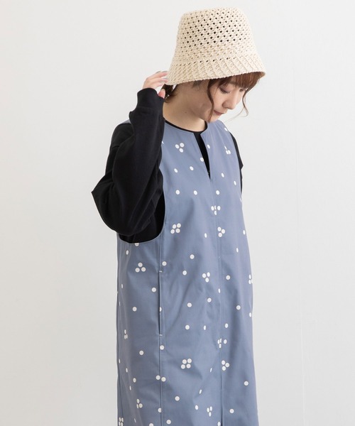 POU DOU DOU（プードゥドゥ）の「透かし編みサーモベルハット（ハット・レディース・アイボリー/ブラック・8）」の14枚目の写真