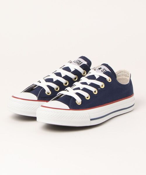 CONVERSE(コンバース)の「《CONVERSE》ALLSTAR TRICOLINE OX(スニーカー・レディース・ホワイト/ライトグレー/ネイビー・23.0cm/24.0cm/25.0cm/22.5cm/23.5cm/24.5cm)」の1枚目の写真