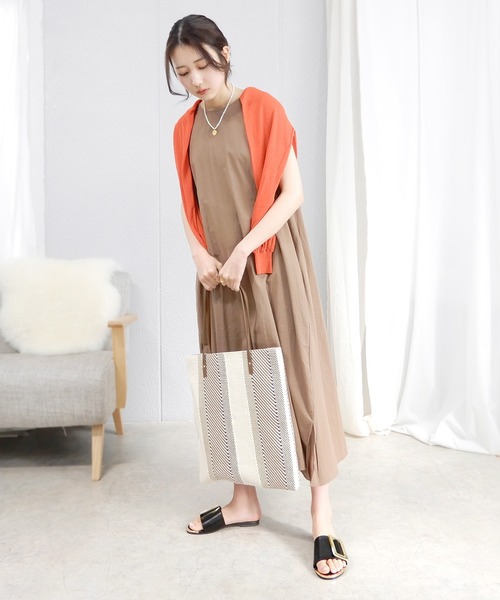 minia(ミニア)の「ミックスカラートートバッグ(トートバッグ・レディース・ブラウン系その他/ベージュ/オレンジ系その他・FREE)」の21枚目の写真