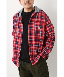 RODEO CROWNS WIDE BOWL | ヴィンテージチェックフードシャツ(シャツ/ブラウス)