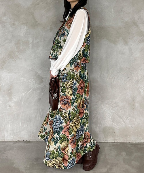 kutir（クティール）の「【セットアップ可】ゴブランベスト（ベスト・レディース・ブラック/アイボリー・FREE）」の15枚目の写真