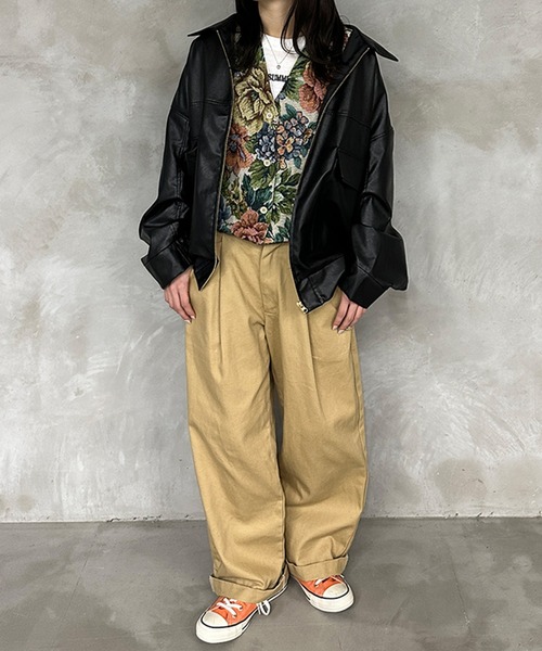 kutir（クティール）の「【セットアップ可】ゴブランベスト（ベスト・レディース・ブラック/アイボリー・FREE）」の9枚目の写真