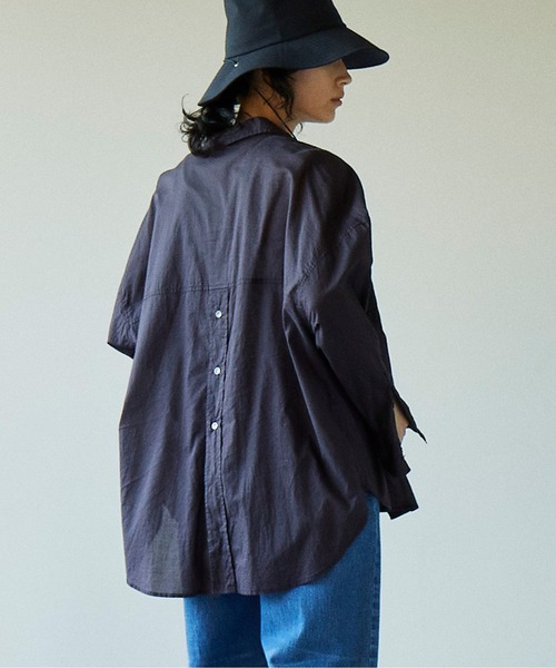 GALLARDAGALANTE(ガリャルダガランテ)の「長袖シャツ(シャツ/ブラウス・レディース・チャコールグレー・FREE)」の1枚目の写真