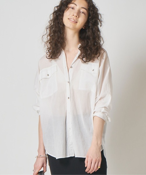 GALLARDAGALANTE(ガリャルダガランテ)の「長袖シャツ(シャツ/ブラウス・レディース・チャコールグレー・FREE)」の5枚目の写真