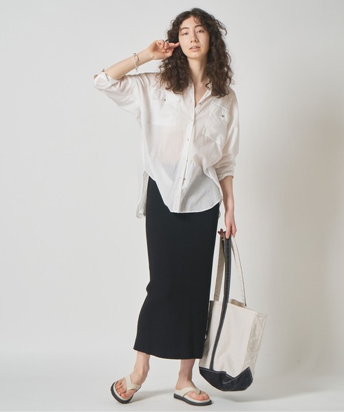 GALLARDAGALANTE(ガリャルダガランテ)の「長袖シャツ(シャツ/ブラウス・レディース・チャコールグレー・FREE)」の9枚目の写真