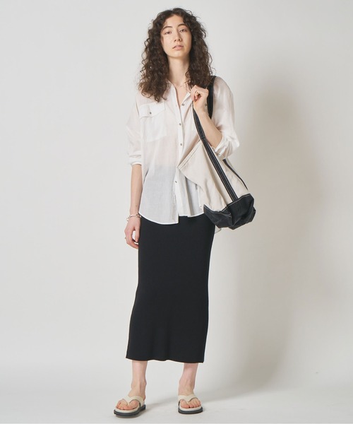 GALLARDAGALANTE(ガリャルダガランテ)の「長袖シャツ(シャツ/ブラウス・レディース・チャコールグレー・FREE)」の8枚目の写真