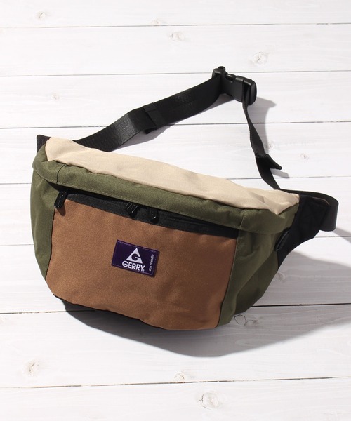 GERRY（ジェリー）の「【GERRY/ジェリー】ワンポイントロゴウエストバッグ（ボディバッグ/ウエストポーチ・メンズ・ベージュ/ブラック/マルチ/グレー/チャコールグレー・FREE）」の5枚目の写真