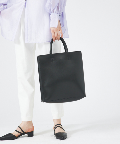 soeur（スール）の「●SOEUR/A4トートBAG（トートバッグ・レディース・ブラック/ベージュ・フリー）」の2枚目の写真