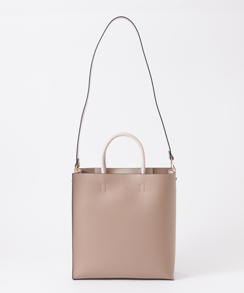 soeur（スール）の「●SOEUR/A4トートBAG（トートバッグ・レディース・ブラック/ベージュ・フリー）」の5枚目の写真