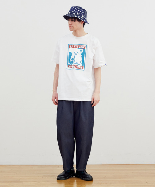FRAPBOIS（フラボア）の「FRAPBOIS Tシャツ フロントプリント（Tシャツ/カットソー・レディース・ネイビー/ホワイト・1/0/2）」の19枚目の写真