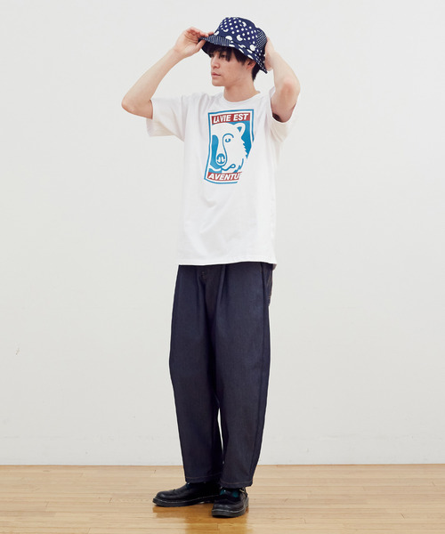 FRAPBOIS（フラボア）の「FRAPBOIS Tシャツ フロントプリント（Tシャツ/カットソー・レディース・ネイビー/ホワイト・1/0/2）」の21枚目の写真