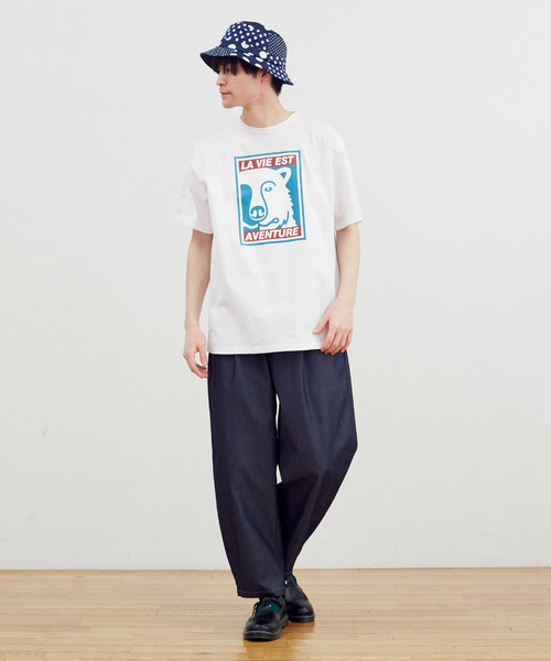 FRAPBOIS（フラボア）の「FRAPBOIS Tシャツ フロントプリント（Tシャツ/カットソー・レディース・ネイビー/ホワイト・1/0/2）」の22枚目の写真