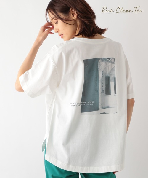 グローバルワーク リッチクリーンプリントT 半袖Tシャツ L 2枚セット セール】リッチクリーンプリントT半袖/163487（Tシャツ