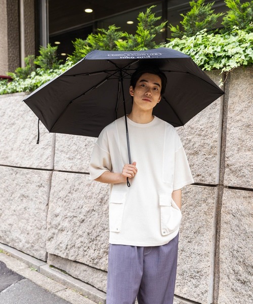 niko and...（ニコアンド）の「【晴雨兼用】オリジナルビッグ折りたたみ傘/65cm（折りたたみ傘・レディース・ブラック/カーキ/ベージュ・0）」の19枚目の写真