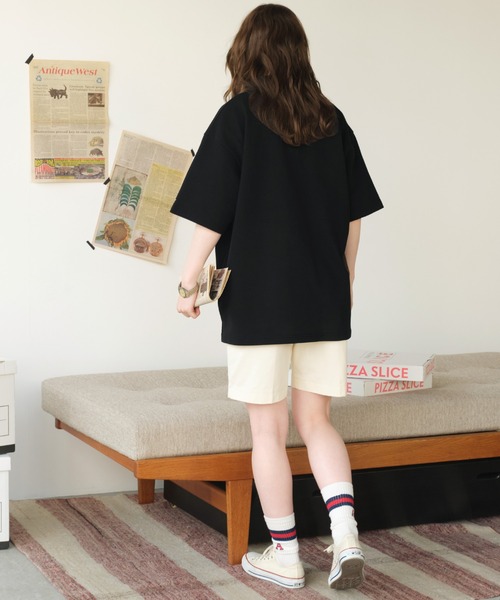 MONO-MART LADY'S(モノマートレディース)の「BOYワンポイント刺繍鹿の子ポロシャツ(ポロシャツ・レディース・ネイビー/レッド/オフホワイト/ブラック・FREE)」の16枚目の写真