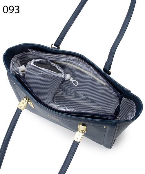 Ober Tashe(オーバータッシェ)の「ロゴ型押し3層トート(トートバッグ・レディース・アイボリー/ブラック/ピンク系/ブルー/ネイビー・FREE)」の16枚目の写真