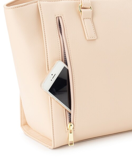 Ober Tashe(オーバータッシェ)の「ロゴ型押し3層トート(トートバッグ・レディース・アイボリー/ブラック/ピンク系/ブルー/ネイビー・FREE)」の11枚目の写真