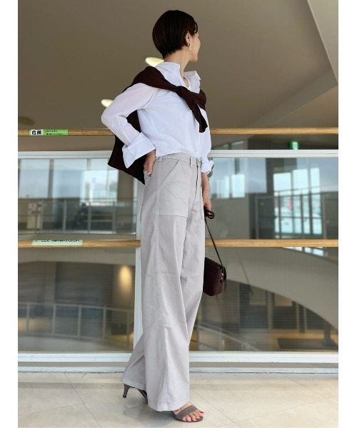 SOMETHING（サムシング）の「【SOMETHING】ＣＯＯＬワイドパンツ（デニムパンツ・レディース・シルバー・26inch/30inch/28inch/29inch/27inch）」の4枚目の写真