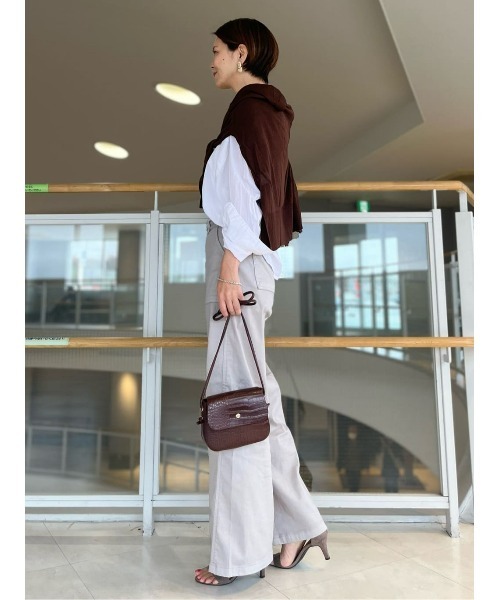 SOMETHING（サムシング）の「【SOMETHING】ＣＯＯＬワイドパンツ（デニムパンツ・レディース・シルバー・26inch/30inch/28inch/29inch/27inch）」の3枚目の写真