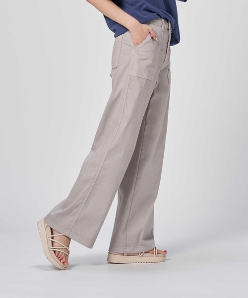 SOMETHING（サムシング）の「【SOMETHING】ＣＯＯＬワイドパンツ（デニムパンツ・レディース・シルバー・26inch/30inch/28inch/29inch/27inch）」の14枚目の写真