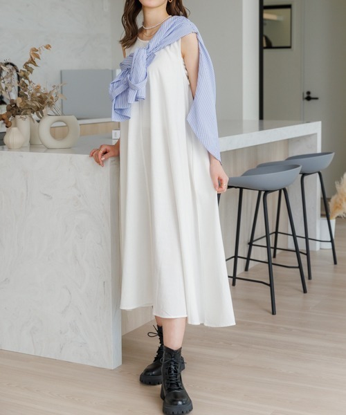 nestrobeノースリーブAラインワンピース Revival >>タックノースリーブ2wayワンピース | ONLINE SHOP